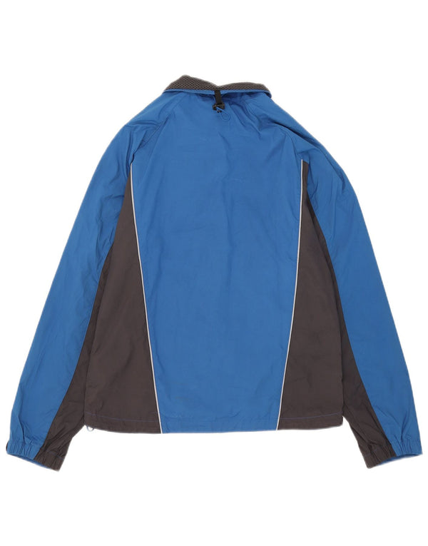 Nike Womens Clima-fit Rain Jacket UK 10/12 Medium Blue Colourblock