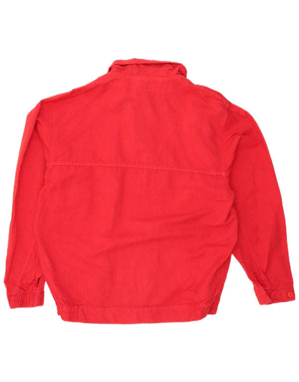 Vintage Mens Bomber Jacket UK 40 Large Red Cotton