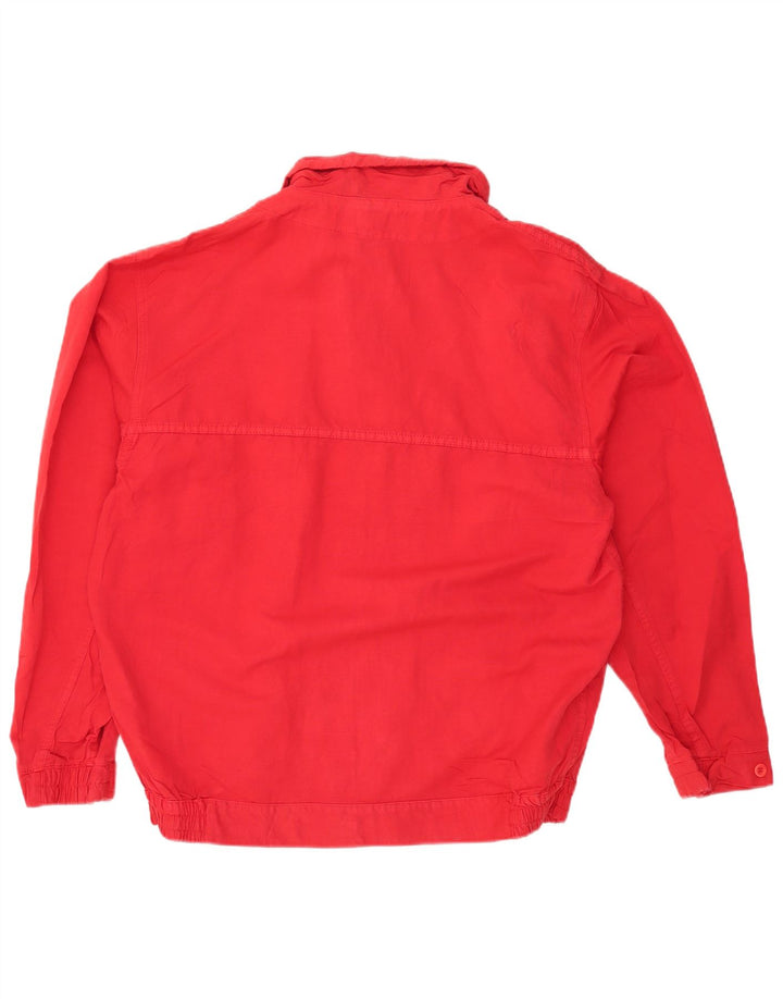 Vintage Mens Bomber Jacket UK 40 Large Red Cotton