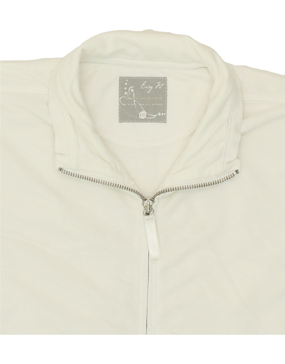 CHAMPION Womens Easy Fit Tracksuit Top Jacket UK 14 Medium White Cotton Vintage Champion and Second-Hand Champion from Messina Hembry 