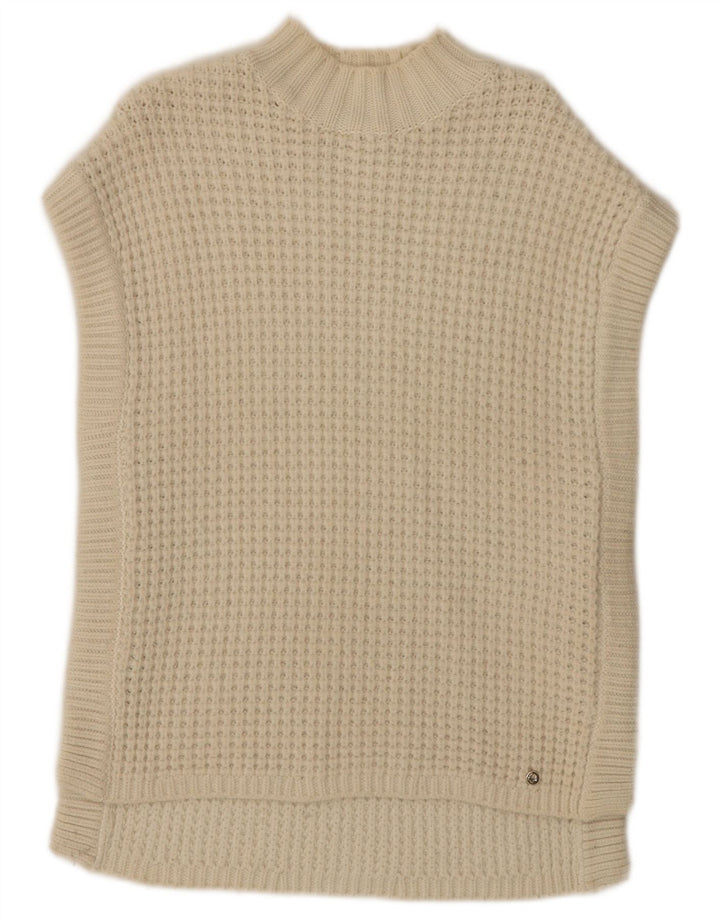 Ted Baker Womens Longline Turtle Neck Jumper Sweater Size 1 XS Beige
