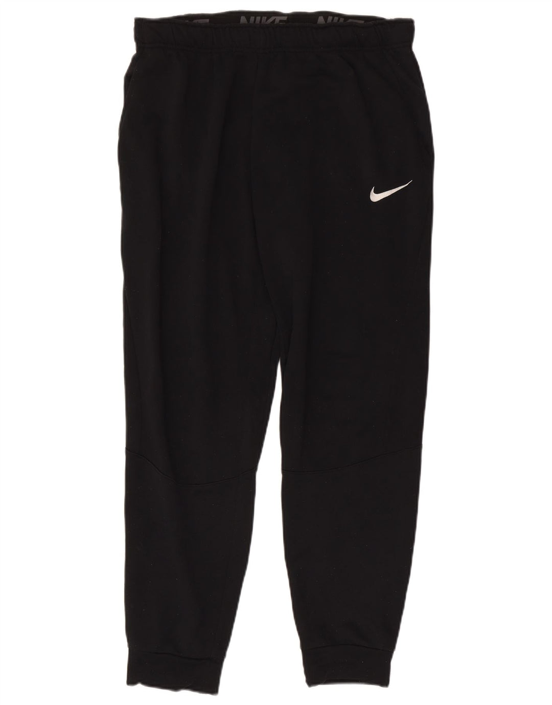 Nike Mens Dri Fit Tracksuit Trousers Joggers Large  Black Polyester