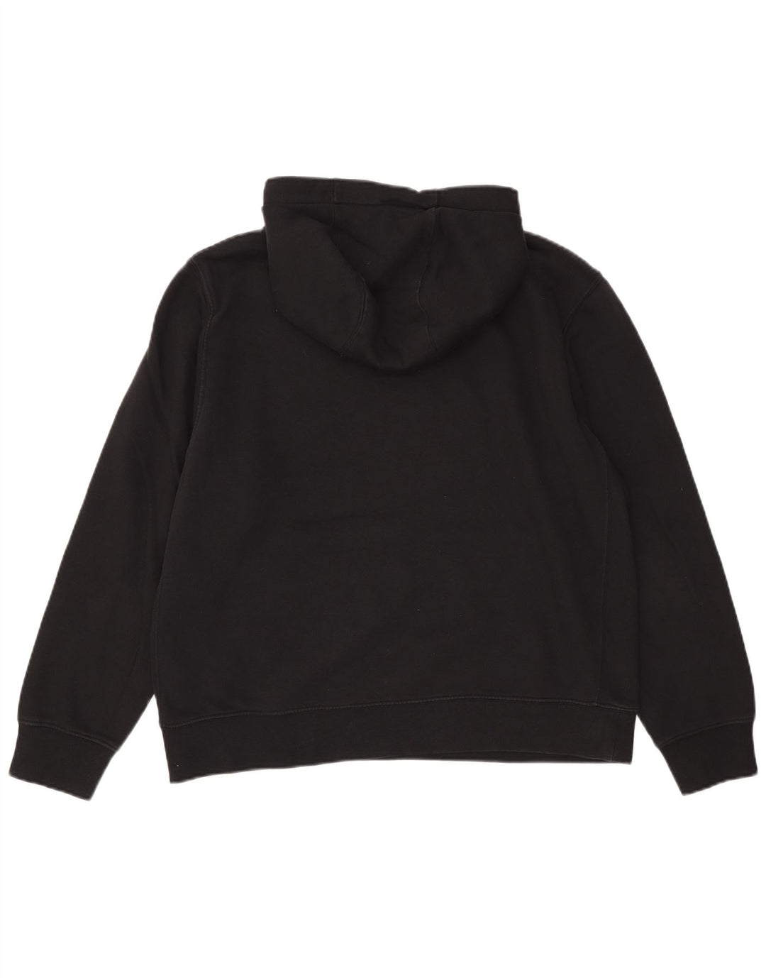 Nike Mens Graphic Hoodie Jumper Large Black Cotton