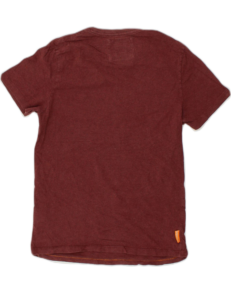 SUPERDRY Mens T-Shirt Top Medium Maroon Cotton | Vintage Superdry | Thrift | Second-Hand Superdry | Used Clothing | Messina Hembry 