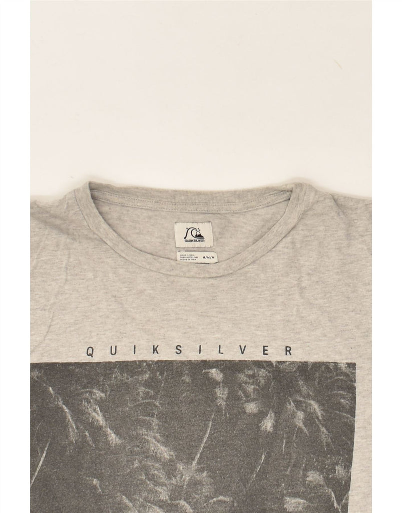 QUIKSILVER Mens Graphic T-Shirt Top Medium Grey Cotton | Vintage Quiksilver | Thrift | Second-Hand Quiksilver | Used Clothing | Messina Hembry 