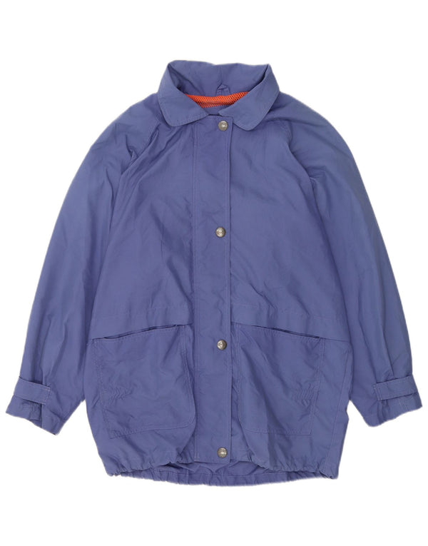 Brugi Womens Oversized Windbreaker Jacket IT 46 Large Blue