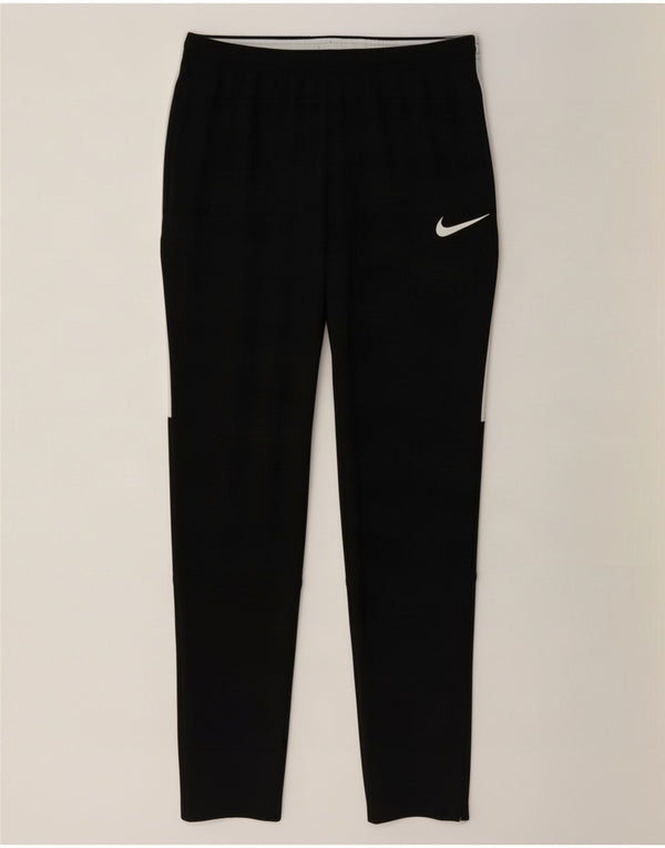 Nike Mens Dri Fit Tracksuit Trousers Medium Black Colourblock Polyester