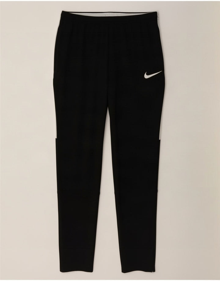 Nike Mens Dri Fit Tracksuit Trousers Medium Black Colourblock Polyester