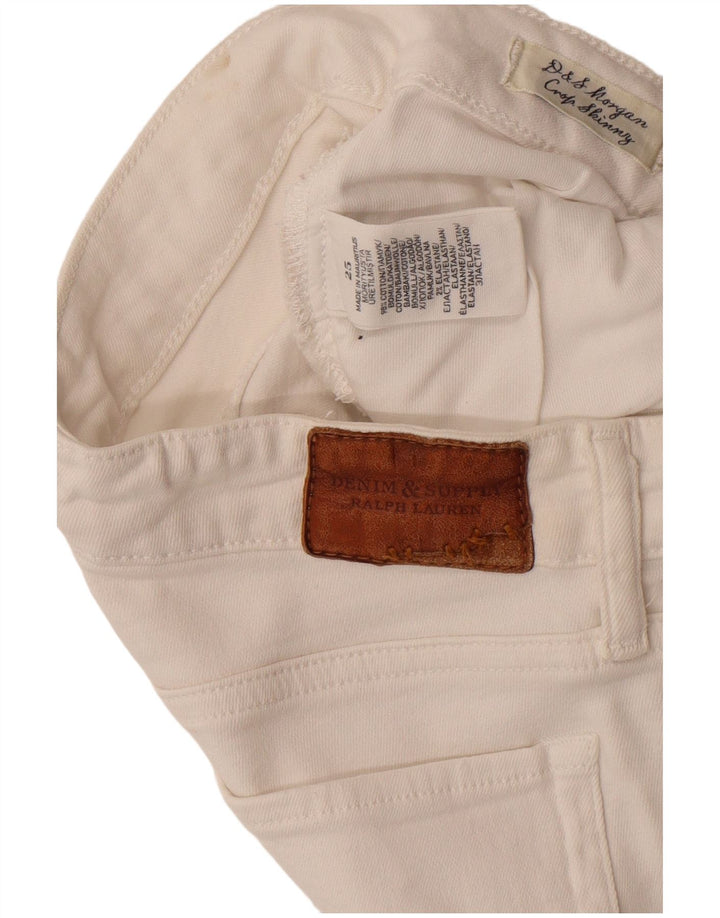Ralph Lauren Womens Slim Jeans W25 L25 White Cotton