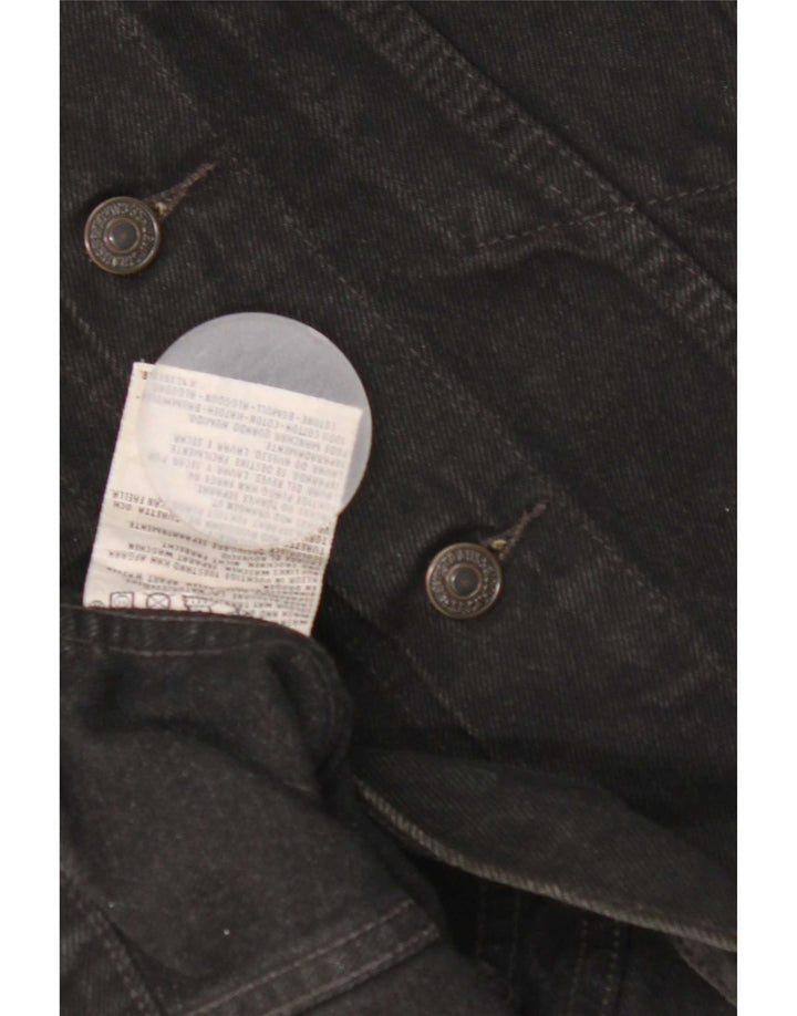 Levi's Mens Denim Gilet UK 38 Medium Black Cotton