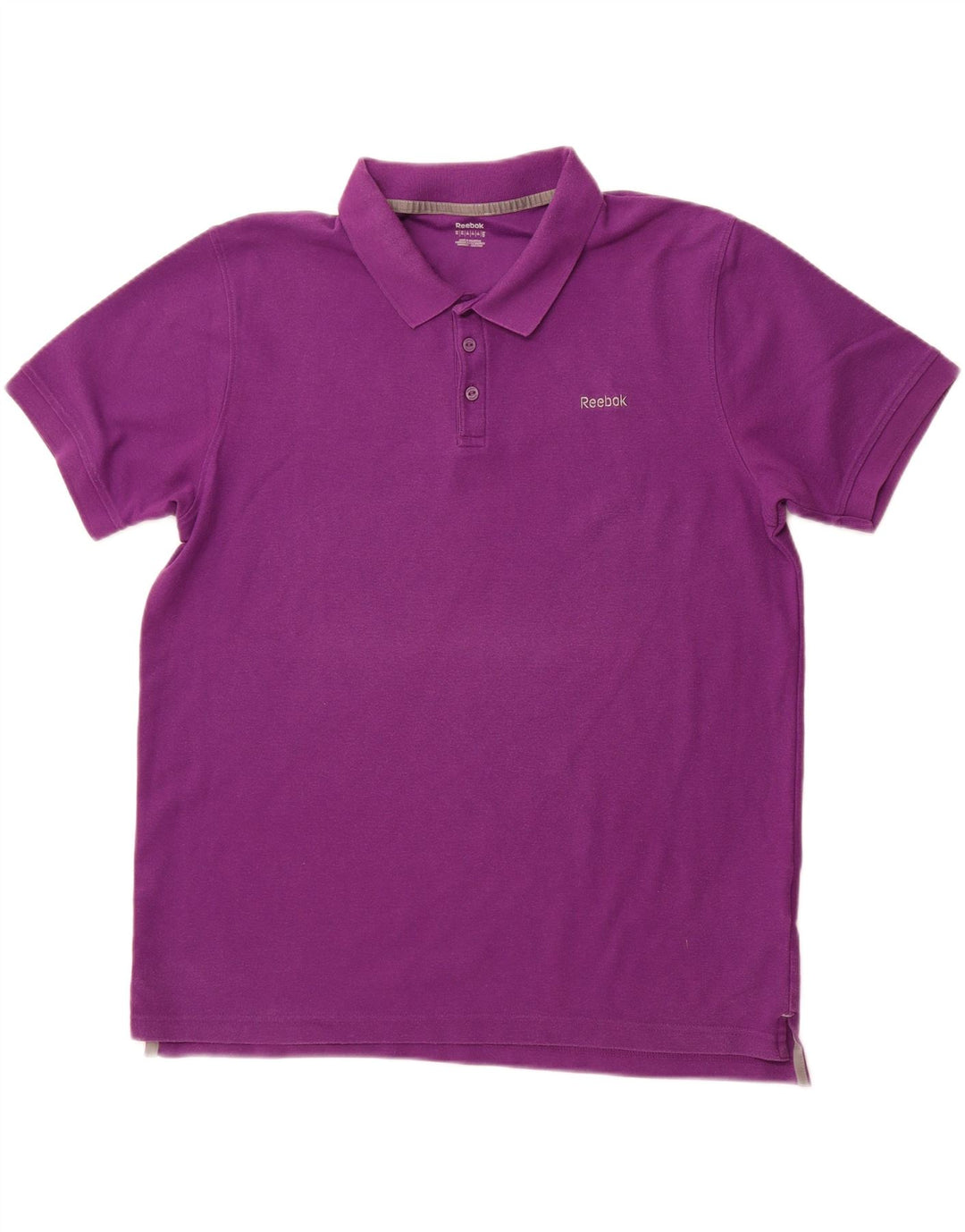 REEBOK Mens Polo Shirt XL Purple Cotton