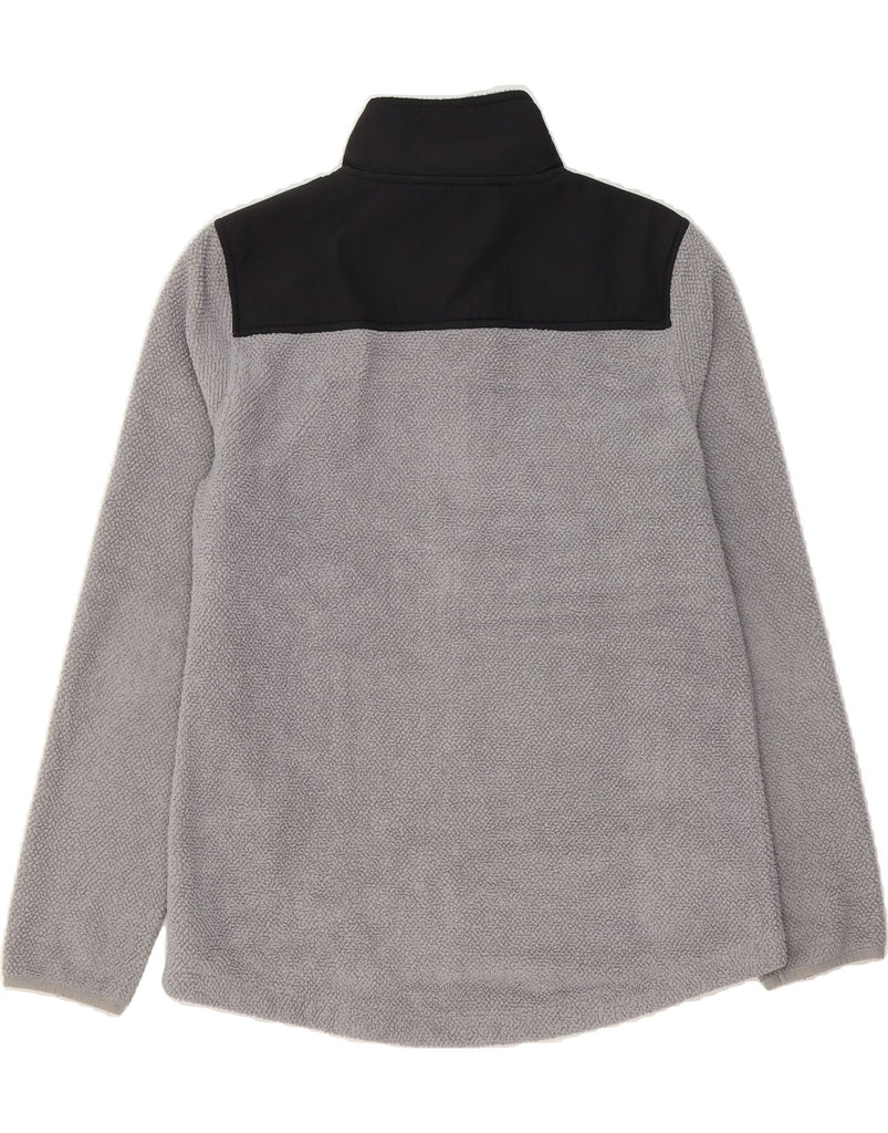 FILA Womens Fleece Jacket UK 16 Large Grey Colourblock Polyester Vintage Fila and Second-Hand Fila from Messina Hembry 