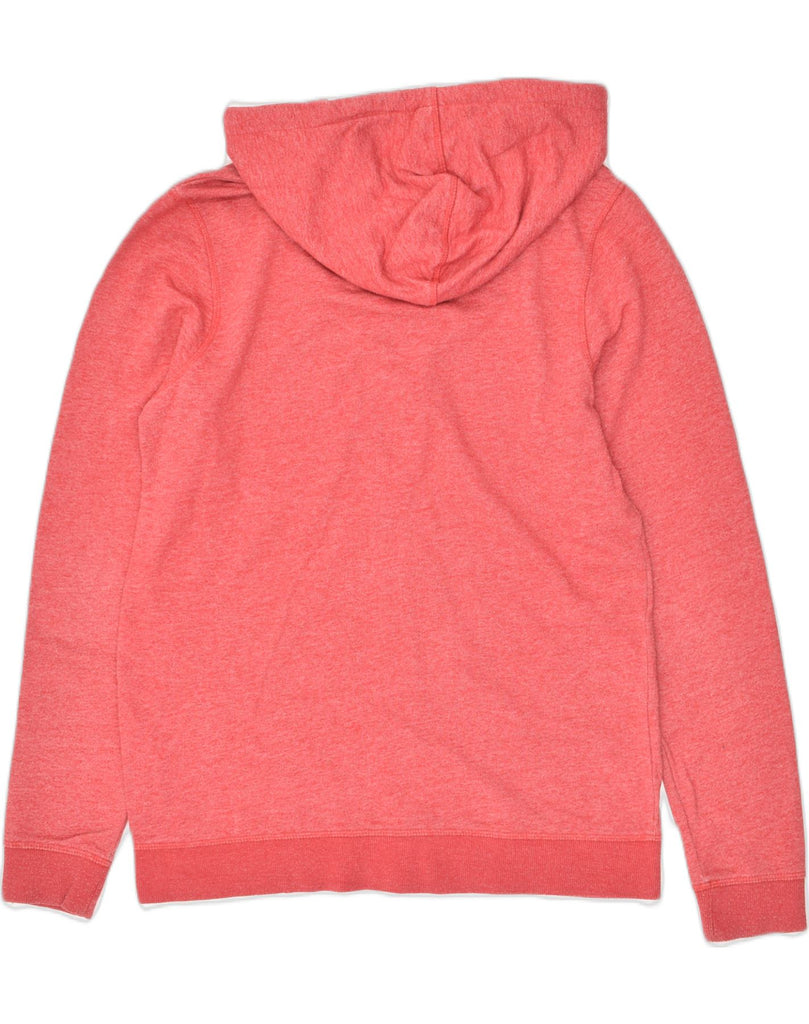 JACK & JONES Womens Zip Hoodie Sweater UK 14 Large Red Cotton | Vintage Jack & Jones | Thrift | Second-Hand Jack & Jones | Used Clothing | Messina Hembry 