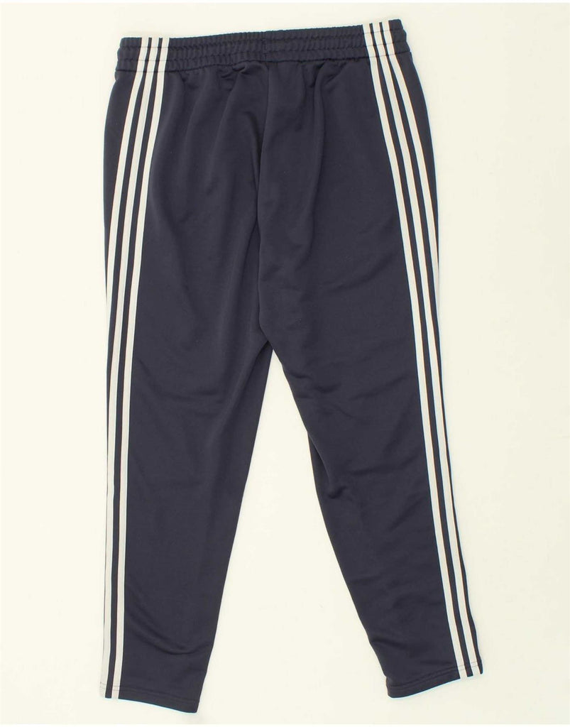 ADIDAS Womens Tracksuit Trousers UK 16/18 Large Navy Blue Colourblock Vintage Adidas and Second-Hand Adidas from Messina Hembry 