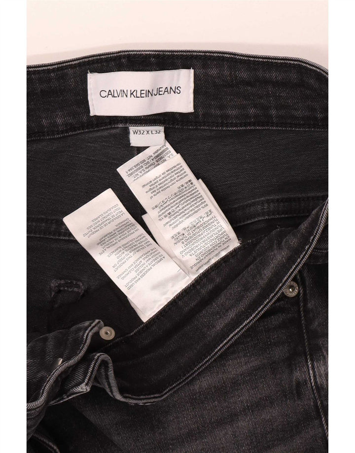 Calvin Klein Mens Slim Jeans W32 L32 Grey Cotton