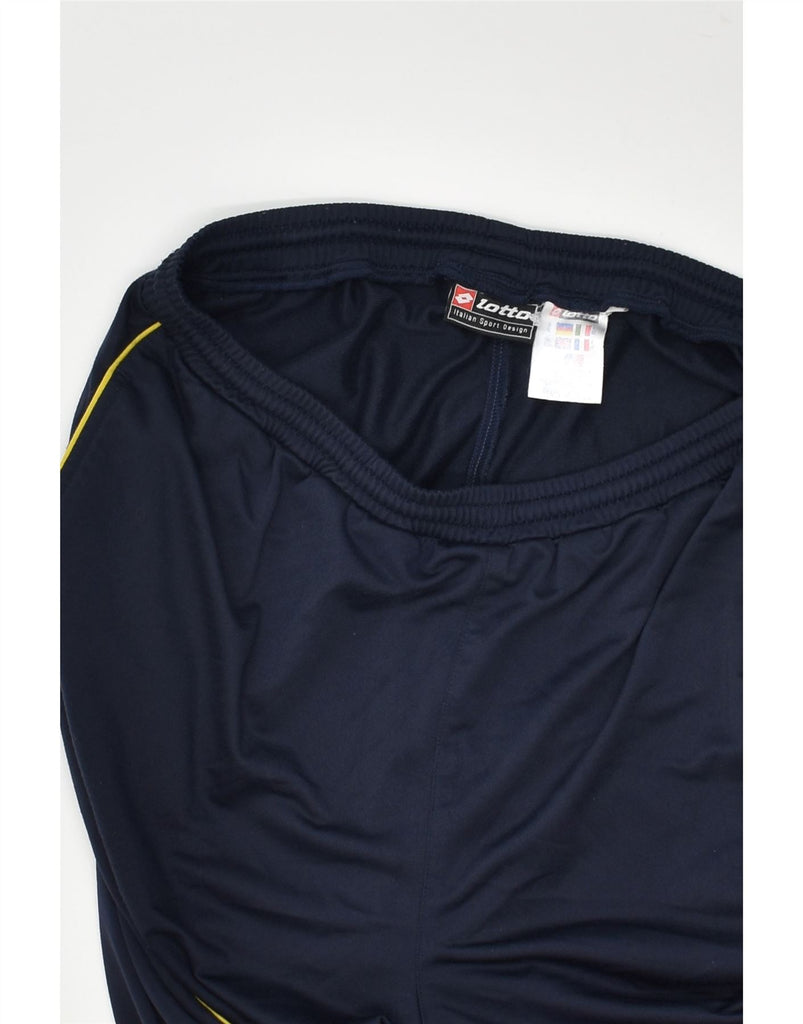 LOTTO Mens Tracksuit Trousers XL Navy Blue Polyester | Vintage Lotto | Thrift | Second-Hand Lotto | Used Clothing | Messina Hembry 