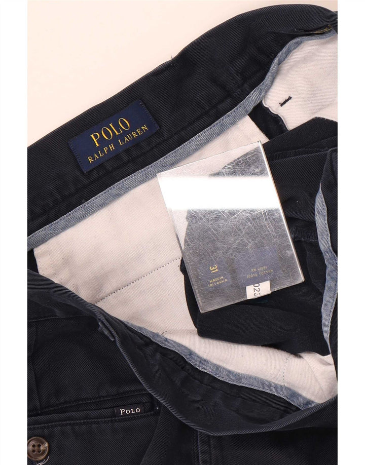 Polo Ralph Lauren Mens Pegged Chino Shorts W31 Medium Navy Blue