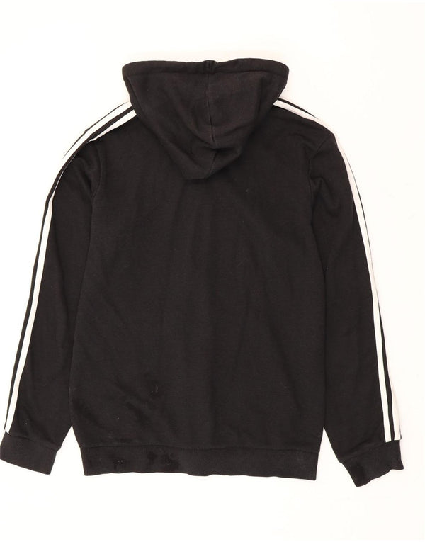Adidas Mens Zip Hoodie Sweater Medium Black Cotton