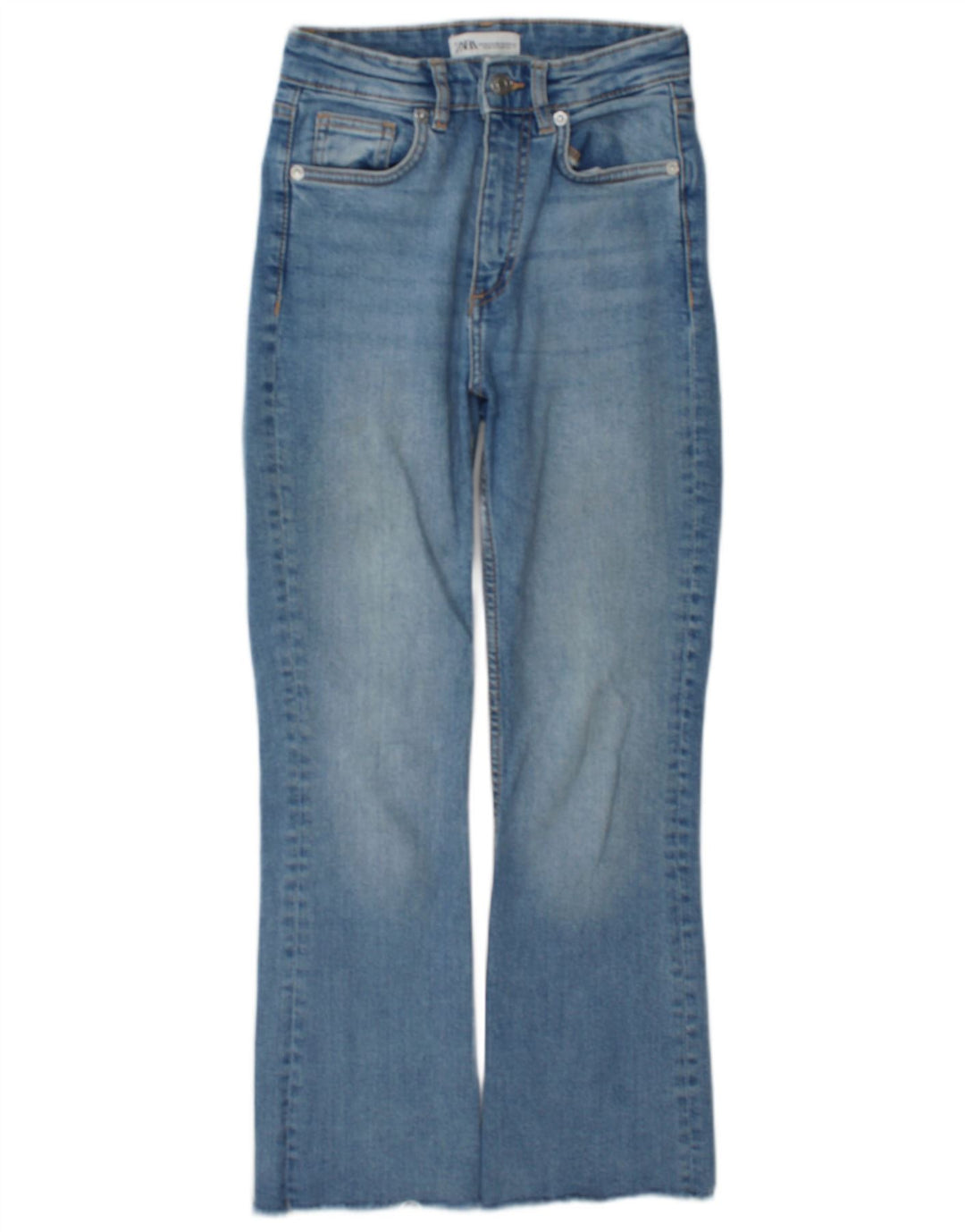 Zara Womens Bootcut Jeans EU 34 2XS W24 L26 Blue Cotton