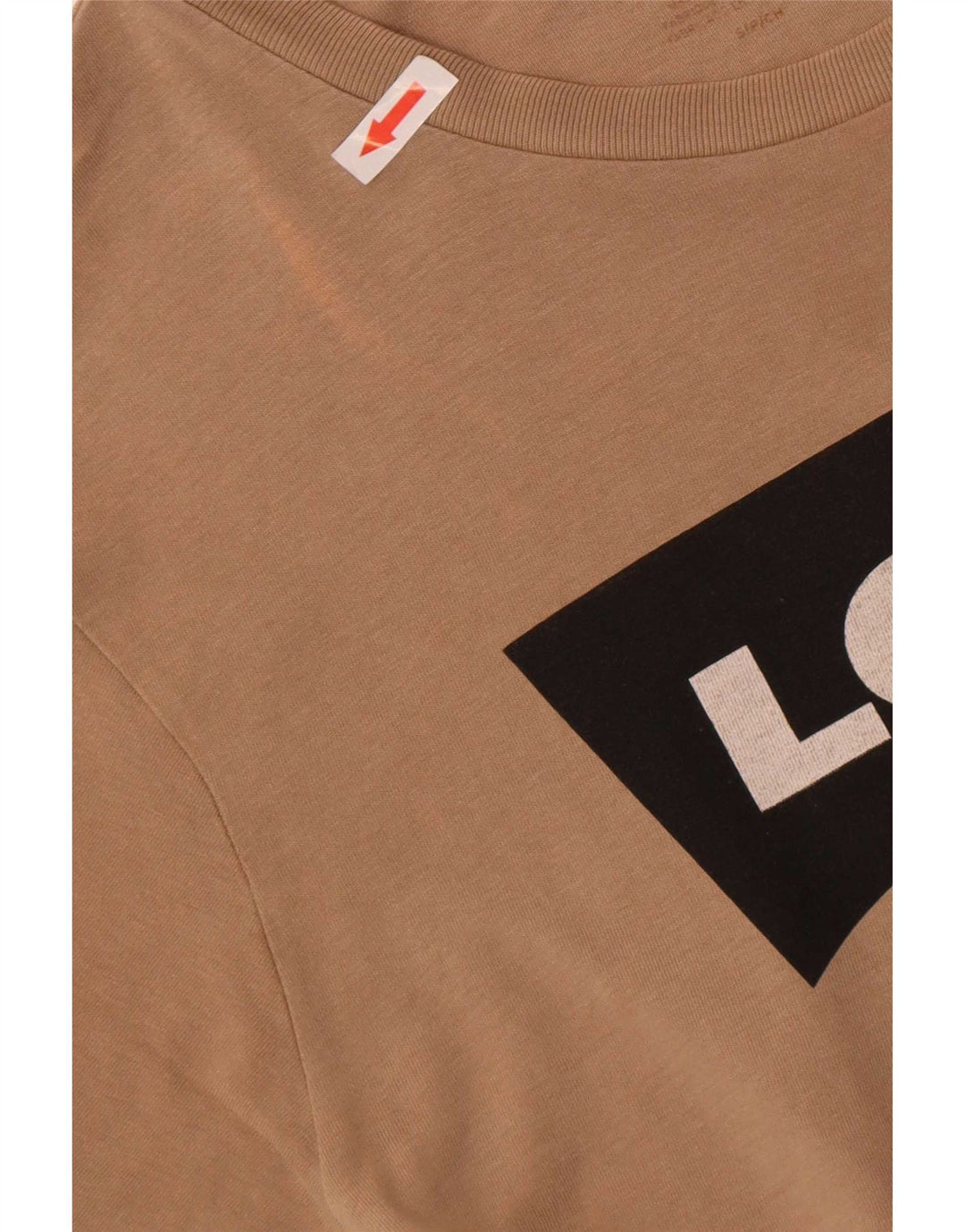 Levi's Mens Graphic T-Shirt Top Small Brown Cotton
