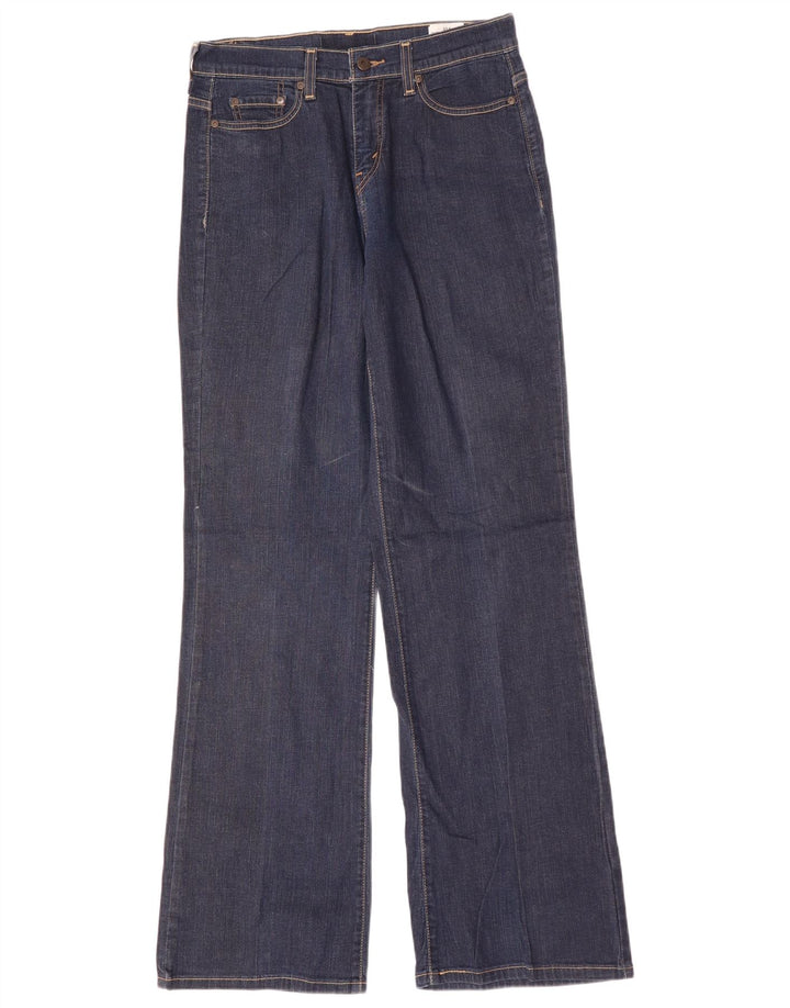 LEVI'S Womens Bootcut Jeans US 8 Medium W30 L33 Navy Blue Cotton
