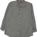 CHAPS Mens Shirt Size 17 1/2 XL Grey Pinstripe Cotton Vintage Chaps and Second-Hand Chaps from Messina Hembry 
