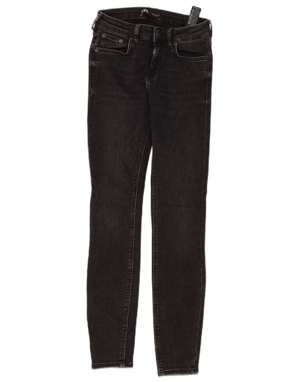 Zara Womens Skinny Jeans EU 36 XS W26 L28 Black Cotton