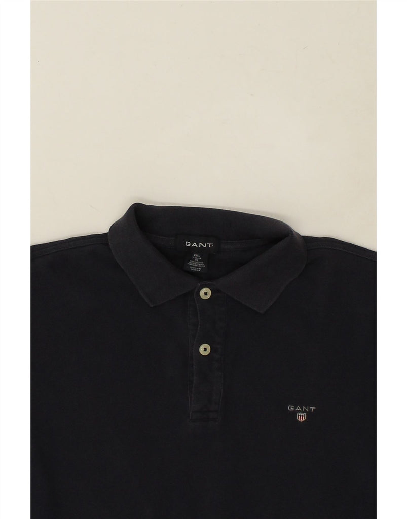 GANT Boys Long Sleeve Polo Shirt 14-15 Years 3XL Navy Blue Cotton | Vintage Gant | Thrift | Second-Hand Gant | Used Clothing | Messina Hembry 