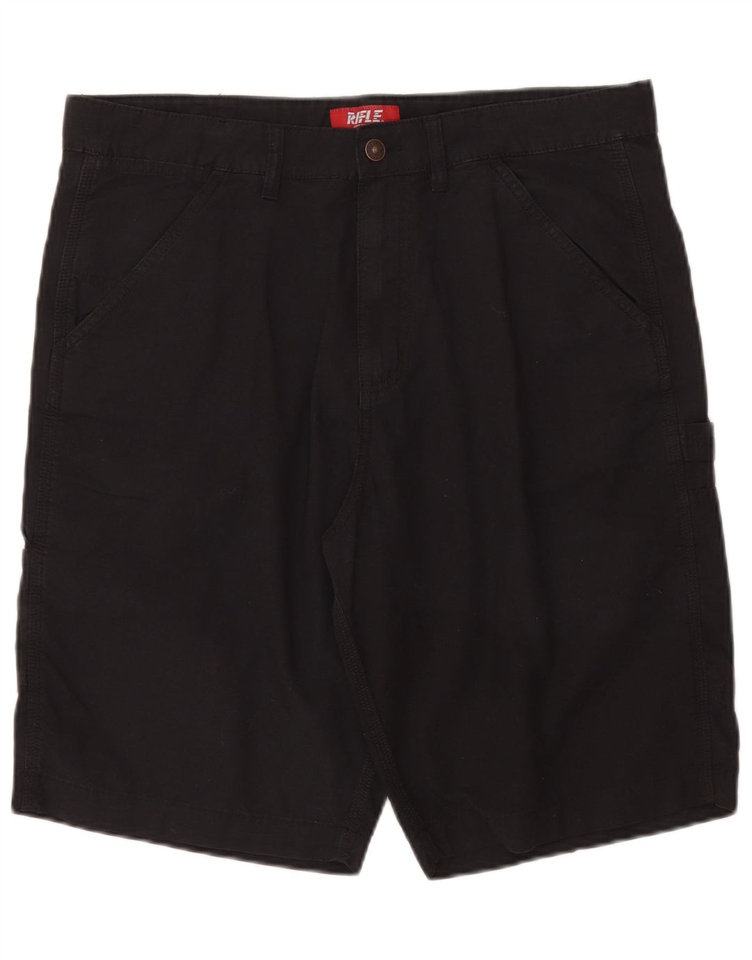 Rifle Mens Cargo Shorts IT 50 Large W36 Black