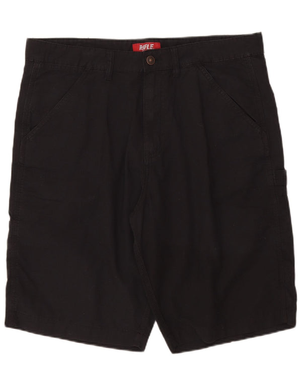 Rifle Mens Cargo Shorts IT 50 Large W36 Black
