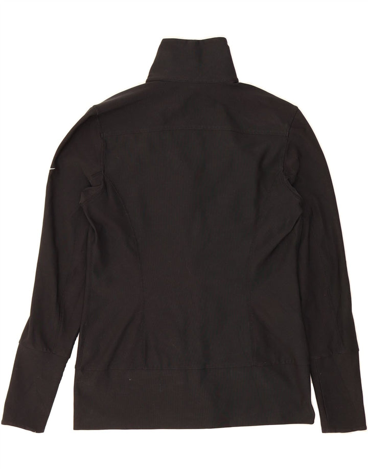 NIKE Womens Fit Dry Tracksuit Top Jacket US 8/10  Medium Black Polyester Vintage Nike and Second-Hand Nike from Messina Hembry 
