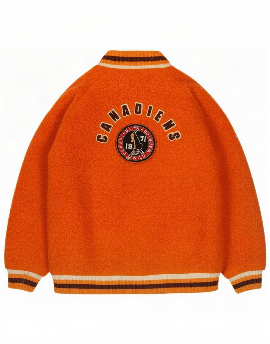 Canadiens Boys Fleece Jacket 9-10 Years Orange Polyester