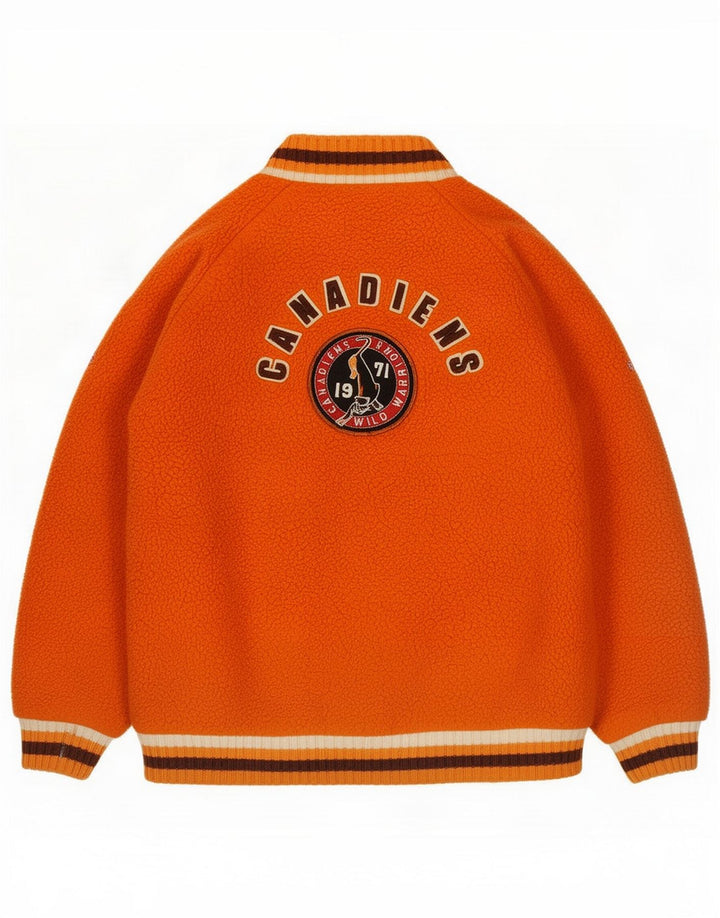 Canadiens Boys Fleece Jacket 9-10 Years Orange Polyester