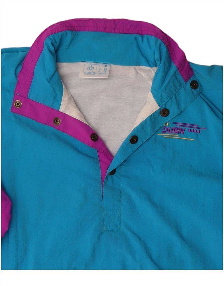 Dubin Mens Pullover Tracksuit Top Jacket IT 52 Large Blue Colourblock