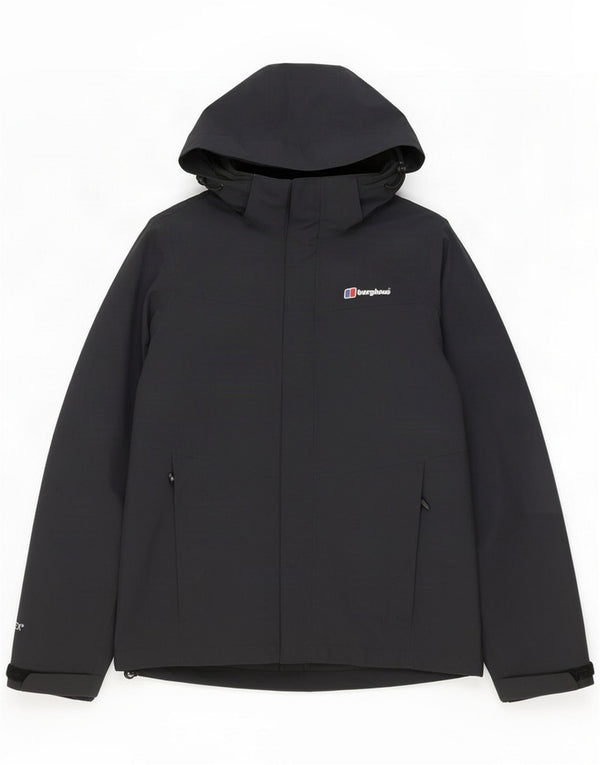 Berghaus Womens Hooded Rain Jacket UK 8 Small Black Polyamide