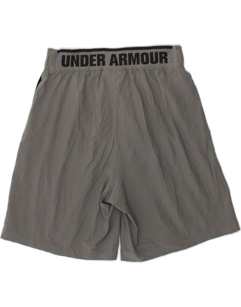 UNDER ARMOUR Mens Graphic Sport Shorts Medium Grey | Vintage Under Armour | Thrift | Second-Hand Under Armour | Used Clothing | Messina Hembry 