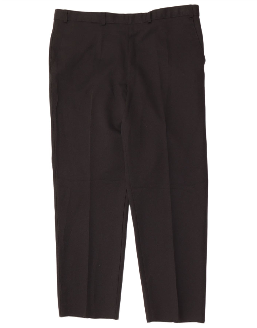 Marks & Spencer Mens Straight Chino Trousers W38 L29 Black Polyester