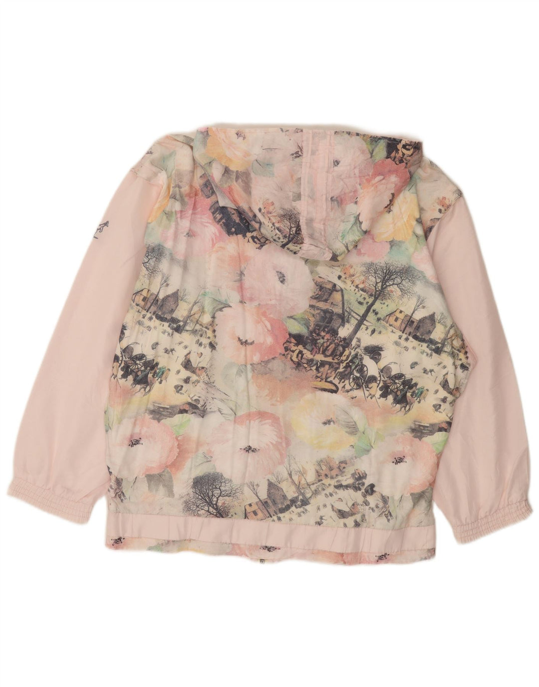 AUSTRALIAN L'ALPINA Womens Oversized Graphic Rain Jacket IT 48 XL Pink