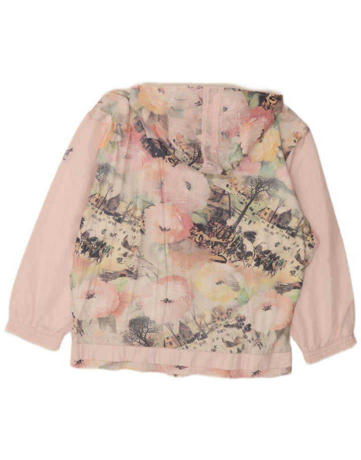 AUSTRALIAN L'ALPINA Womens Oversized Graphic Rain Jacket IT 48 XL Pink