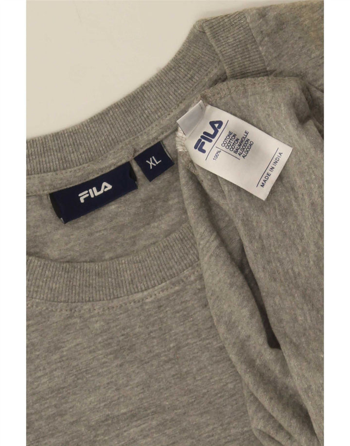 Fila Mens Vest Top XL Grey Flecked Cotton