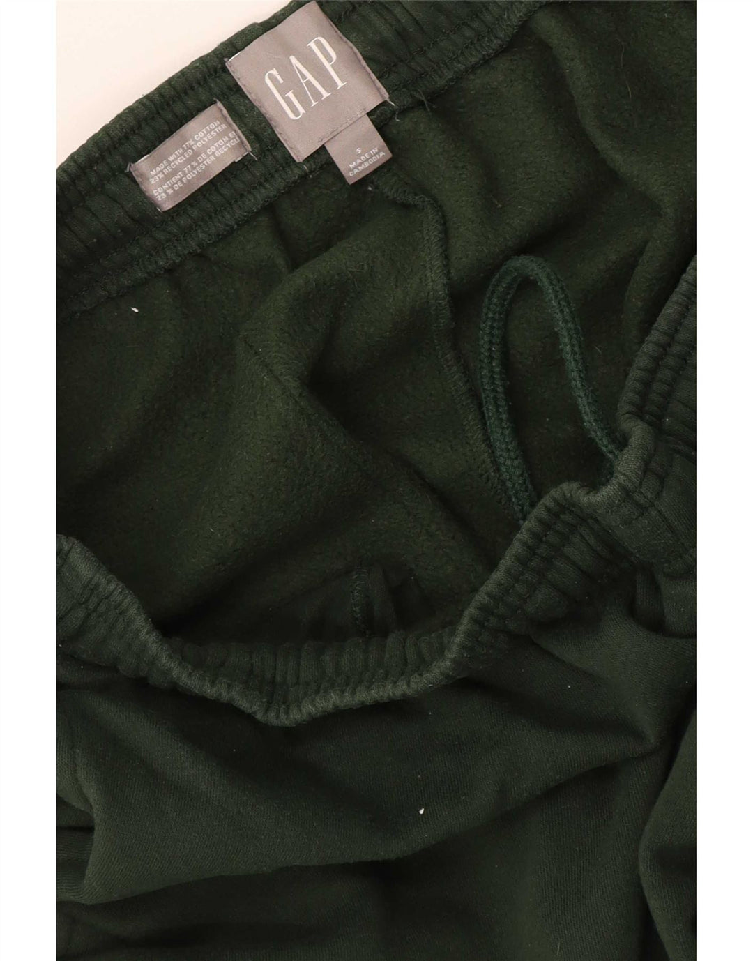 Gap Mens Tracksuit Trousers Joggers Small Green Cotton