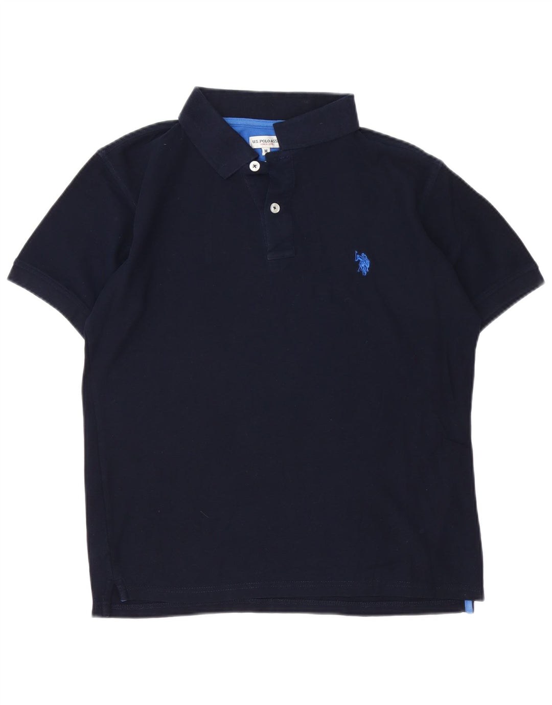 U.S. POLO ASSN. Mens Polo Shirt Medium Navy Blue Cotton