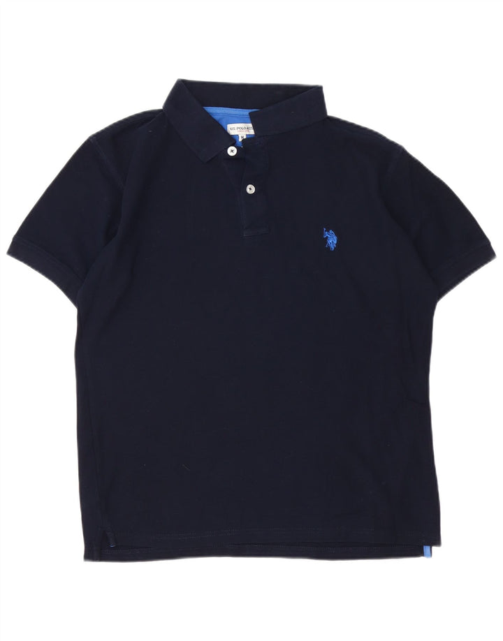 U.S. POLO ASSN. Mens Polo Shirt Medium Navy Blue Cotton