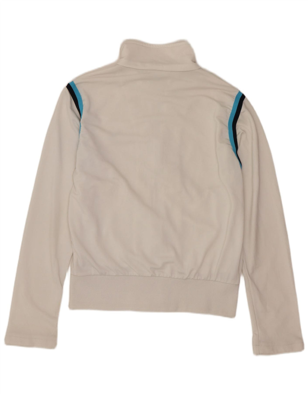 Puma Womens Tracksuit Top Jacket UK 10 Small  White Striped Polyester
