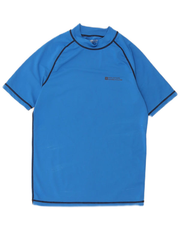 Mountain Warehouse Mens T-Shirt Top Small Blue Nylon
