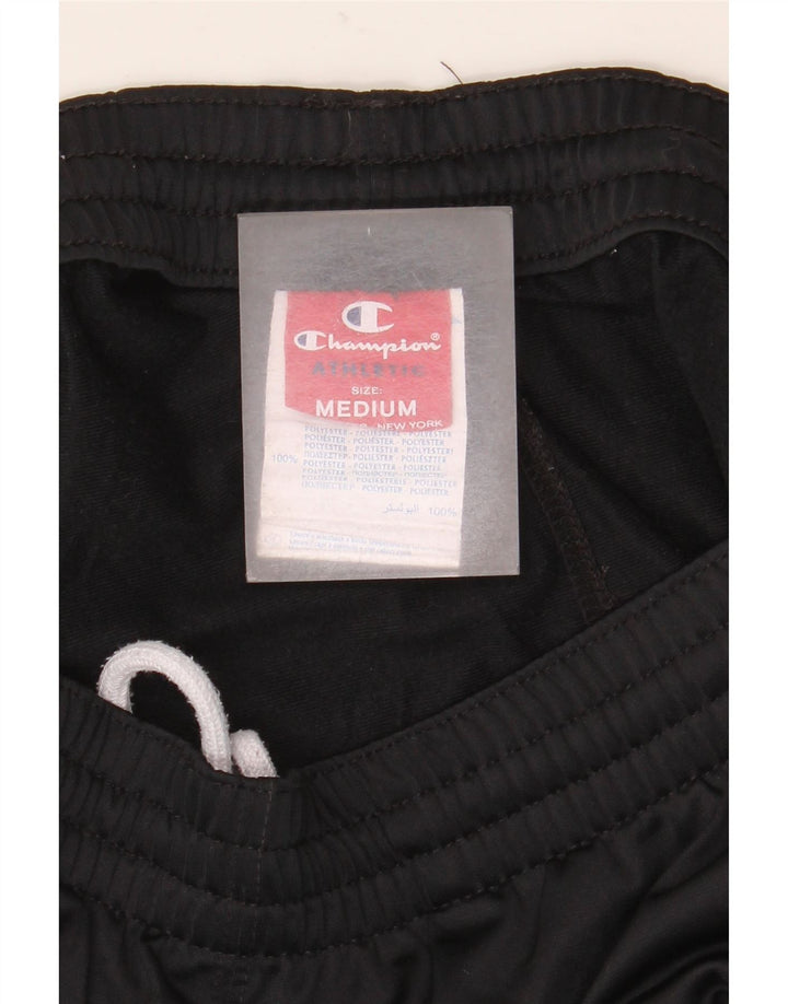 Champion Mens Graphic Tracksuit Trousers Joggers Medium Black Colourblock
