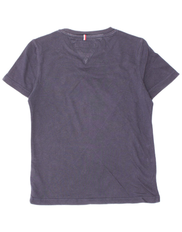 Tommy Hilfiger Boys Graphic T-Shirt Top 5-6 Years Navy Blue Cotton