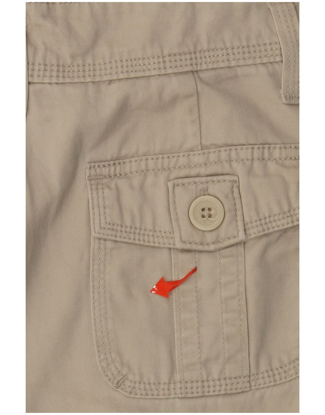LEE Womens Cargo Shorts US 6 Medium W28 Beige Cotton