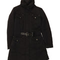 TRUSSARDI JEANS Womens Padded Coat IT 44 Medium Black Polyester Vintage Trussardi Jeans and Second-Hand Trussardi Jeans from Messina Hembry 