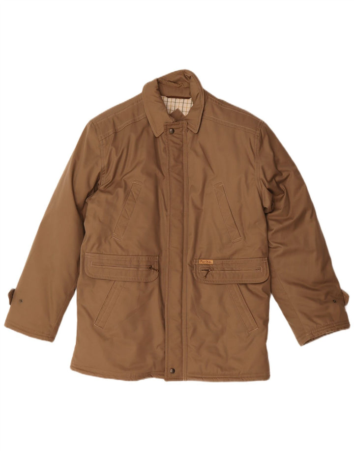 Faciba Mens Padded Jacket UK 46 3XL Beige Polyamide